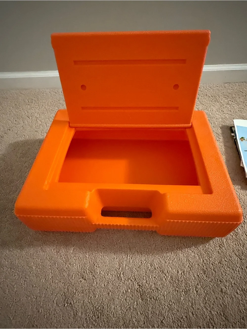 Vintage K’NEX | Orange Carrying Case with Assorted Instruction Booklets